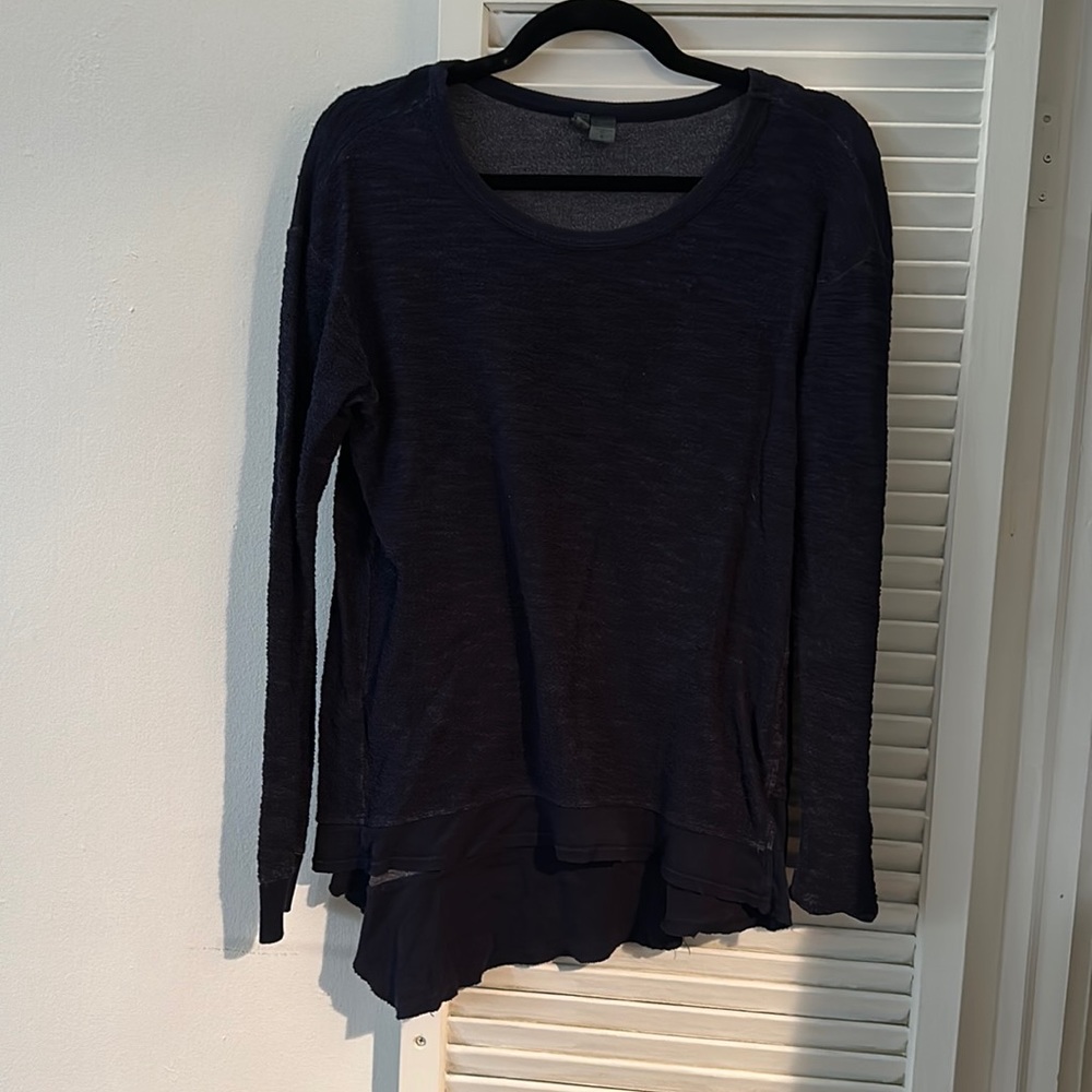 Anthropologie Navy Long sleeve shirt